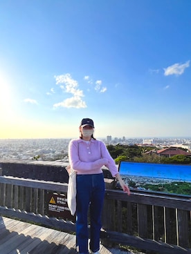 「Scye（サイ）のアイテム（帽子）」を使った、shihokaさん（レディース・159cm）の冬コーディネート