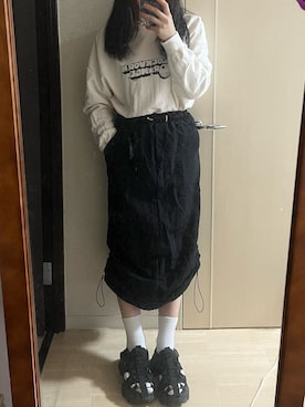 「ESPERANZA（エスペランサ）のアイテム（サンダル）」を使った、冬ビビ/FTﾌｪﾐﾆﾝ/骨格ﾅﾁｭﾗﾙさん（レディース・156cm）の夏コーディネート
