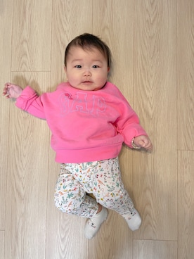 「sense of wonder（センスオブワンダー）のアイテム（レギンス/スパッツ）」を使った、muhco0618さん（キッズ・70cm）の秋コーディネート