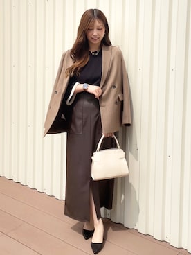 𝘙𝘢𝘮𝘶さん（骨格ストレート・レディース・158cm）の秋コーディネート