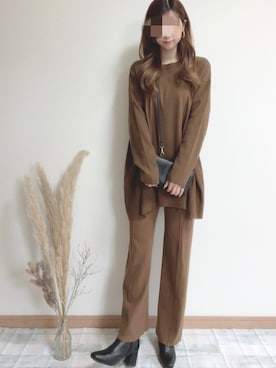 𝘙𝘢𝘮𝘶さん（レディース・158cm）の秋コーディネート