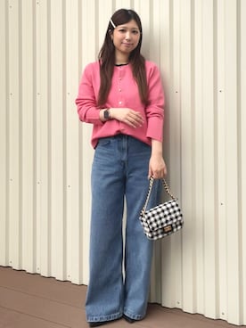 「OPAQUE.CLIP（オペークドットクリップ）のアイテム」を使った、𝘙𝘢𝘮𝘶さん（レディース・158cm）の春コーディネート