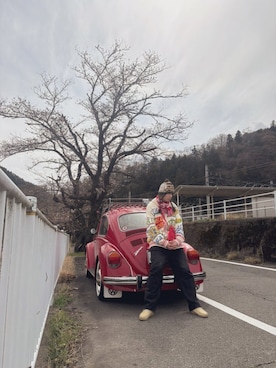 「Supreme （シュプリーム）のアイテム（パンツ）」を使った、小童さん（メンズ・185cm）の春コーディネート