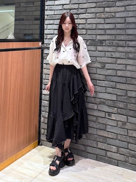 「ワントーン」｜misakiさん（レディース・166cm）の春コーディネート