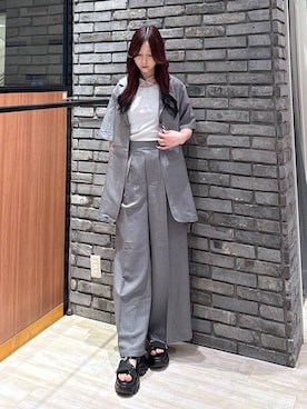 「PAGEBOY（ページボーイ）のアイテム（ジャケット/アウター）」を使った、misakiさん（レディース・166cm）の春コーディネート