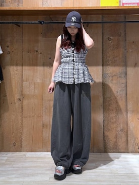 「アイテム（タンクトップ）」を使った、misakiさん（レディース・166cm・20代）の夏コーディネート