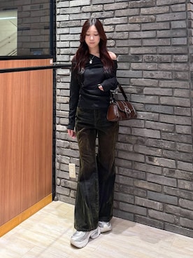 「PAGEBOY（ページボーイ）のアイテム（Tシャツ/カットソー）」を使った、misakiさん（レディース・166cm）の秋コーディネート