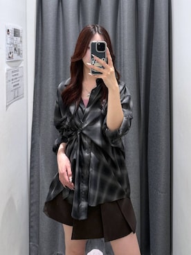 「PAGEBOY（ページボーイ）のアイテム（その他パンツ）」を使った、misakiさん（レディース・166cm）の秋コーディネート