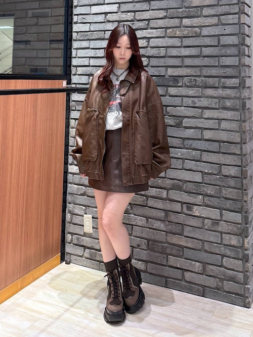 レースアップソックスブーツ