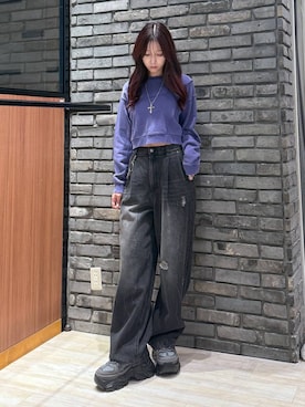 「アイテム（チャーム）」を使った、misakiさん（レディース・166cm）の秋コーディネート