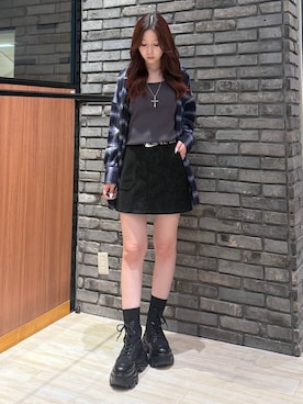 「ミニスカート」｜misakiさん（レディース・166cm・20代）の秋コーディネート