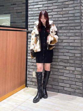 「おでかけ」｜「アイテム（ワンピース/ドレス）」を使った、misakiさん（レディース・166cm）の秋コーディネート