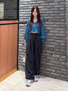 「PAGEBOY（ページボーイ）のアイテム（パンツ）」を使った、misakiさん（レディース・166cm）の春コーディネート