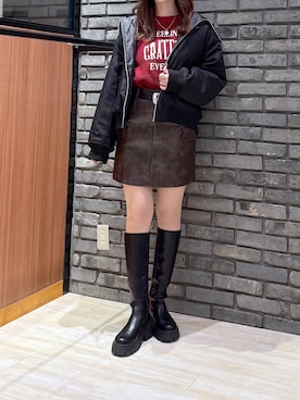 misakiさん（レディース・166cm）の冬コーディネート