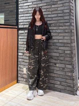 「PBLIM（ページボーイリム）のアイテム（スウェットパンツ）」を使った、misakiさん（レディース・166cm）の秋コーディネート