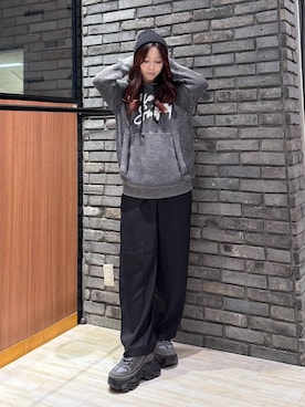 「PBLIM（ページボーイリム）のアイテム（帽子）」を使った、misakiさん（レディース・166cm）の秋コーディネート