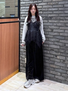 「PAGEBOY（ページボーイ）のアイテム（その他パンツ）」を使った、misakiさん（レディース・166cm）の秋コーディネート