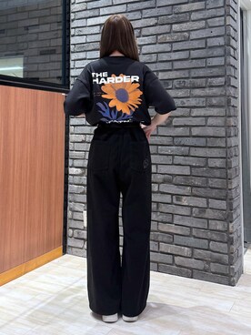 「PBLIM（ページボーイリム）のアイテム（チノパンツ）」を使った、misakiさん（レディース・166cm）の春コーディネート