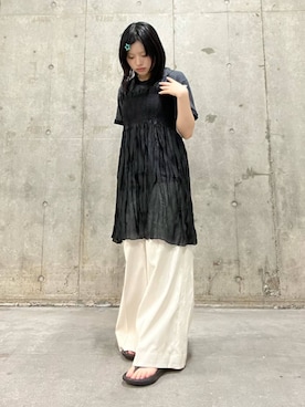 「アイテム（チノパンツ）」を使った、likel1yさん（レディース・152cm）の夏コーディネート