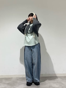 「アイテム（イヤーマフ）」を使った、likel1yさん（レディース・152cm）の秋コーディネート