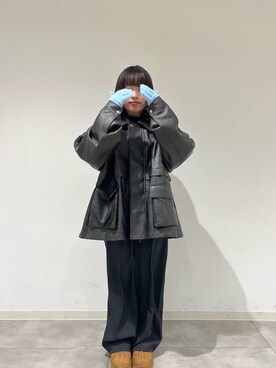 「アイテム（手袋）」を使った、likel1yさん（レディース・152cm）の冬コーディネート