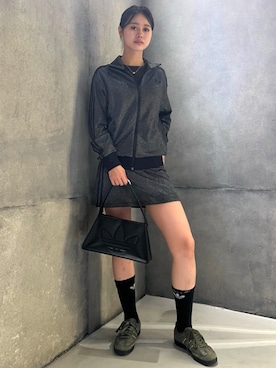 「アイテム（ジャージ）」を使った、ORさん（レディース・162cm）の秋コーディネート