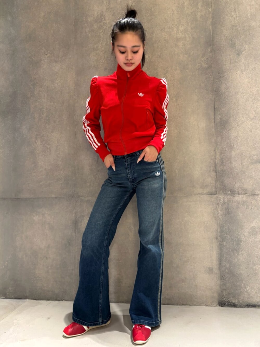 adidas Originalsエレベーテッド スリーブFBトラックトップ / ジャージ