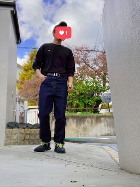 「MONCLER（モンクレール）のアイテム（帽子）」を使った、キノコギライさん（メンズ・180cm）の秋コーディネート