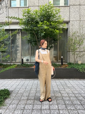 「SHENERY」｜「アイテム（オールインワン・サロペット）」を使った、kawashima_164cmさん（レディース・164cm）の夏コーディネート