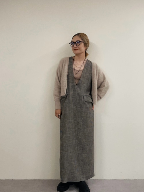 SHENERY からみ織Vネックワンピース SHENERY（シーナリー）の「【セットアップ対応/低身長・高身長