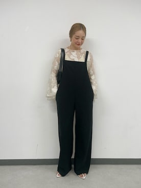 「SHENERY」｜「アイテム（オールインワン・サロペット）」を使った、kawashima_164cmさん（レディース・164cm）の春コーディネート