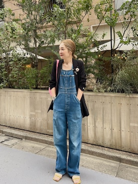「SHENERY」｜「アイテム（オールインワン・サロペット）」を使った、kawashima_164cmさん（レディース・164cm）の春コーディネート