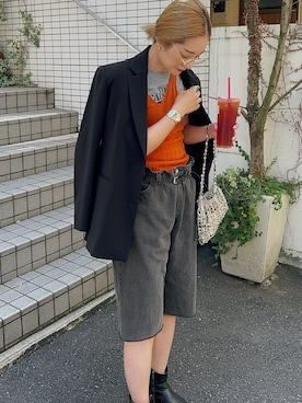 「SHENERY（シーナリー）のアイテム（テーラードジャケット）」を使った、kawashima_164cmさん（レディース・164cm）の秋コーディネート