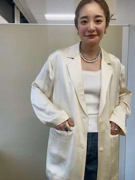 「SHENERY」｜「アイテム（ジャケット/アウター）」を使った、kawashima_164cmさん（レディース・164cm）の冬コーディネート
