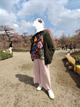 「PLEATS PLEASE（プリーツプリーズ）のアイテム（ジャケット/アウター）」を使った、ritz58さん（レディース・154cm）の春コーディネート