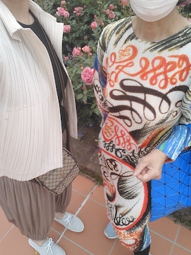 「PLEATS PLEASE（プリーツプリーズ）のアイテム（ジャケット/アウター）」を使った、ritz58さん（レディース・154cm）の春コーディネート