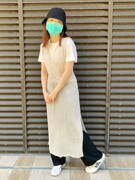 「コーディネート」｜「アイテム（ジャンパースカート）」を使った、一圈🎀さん（レディース・160cm）の夏コーディネート