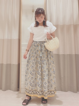 「summer」｜🌷○° おまゆさん（レディース・163cm）の夏コーディネート