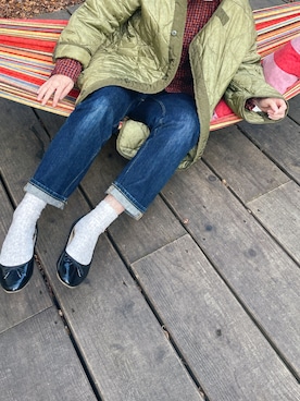 「アイテム（デニムパンツ、その他）」を使った、tさん（レディース・160cm）の冬コーディネート