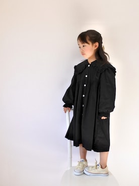 「アイテム（ワンピース/ドレス）」を使った、haru ⸝⋆さん（キッズ・110cm）の冬コーディネート