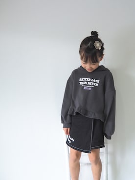 「アイテム（パーカー）」を使った、haru ⸝⋆さん（キッズ・110cm）の冬コーディネート