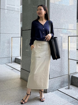 「ROPE'（ロペ）のアイテム」を使った、MOEさん（レディース・163cm）の春コーディネート