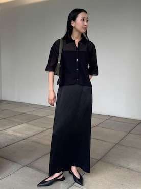 「アイテム（スカート）」を使った、MOEさん（レディース・163cm）の夏コーディネート