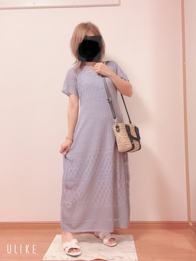 「アベイル」｜「アイテム（ワンピース/ドレス）」を使った、khao153さん（レディース・153cm）の夏コーディネート