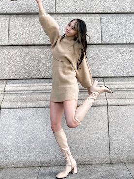 「オルチャンファッション」｜「アイテム（ワンピース/ドレス）」を使った、harutarostyleさん（レディース・160cm）の秋コーディネート