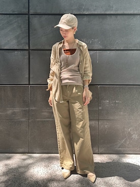 「ORNERTE（オルネート）のアイテム」を使った、aymqooさん（レディース・169cm）の夏コーディネート