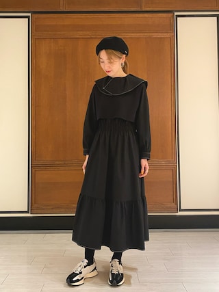 HYKE（ハイク）の「＜HYKE（ハイク）＞S/C/P CROP ニット