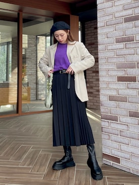 「merongshop（メロンショップ）のアイテム」を使った、yamamyさん（レディース・158cm）の秋コーディネート