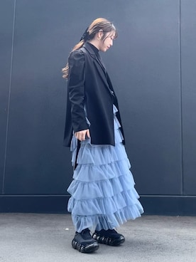 「MIKIO SAKABE（ミキオ サカベ）のアイテム」を使った、yamamyさん（レディース・158cm）の春コーディネート