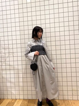 「SENSE OF PLACE by URBAN RESEARCH（センスオブプレイスバイアーバンリサーチ）のコインローファー（ローファー）」を使った、るーさん（レディース・160cm）の春コーディネート